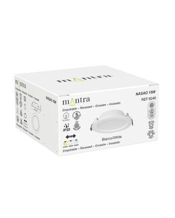 NASAO * EMPOTRABLE LED CCT 15W BLANCO